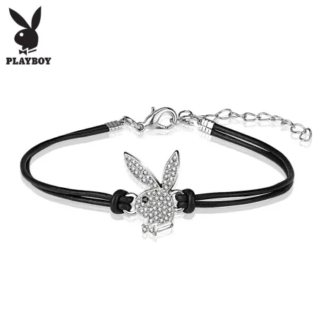 Bracelet Playboy en similicuir avec charm