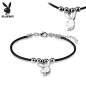 Bracelet Playboy en similicuir avec charm lapin