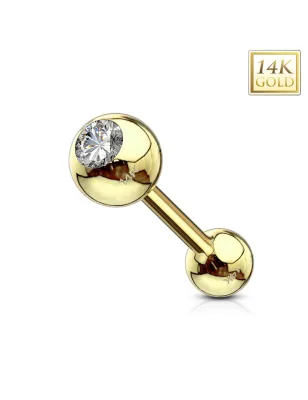 Piercing hélix Or 14 Carats Gemme