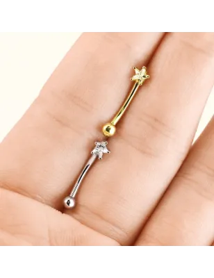 Piercing arcade étoile Or jaune 14 Carats