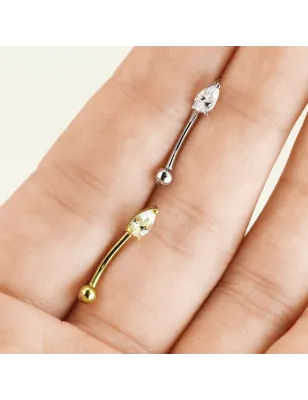 Piercing arcade larme Or jaune 14 Carats