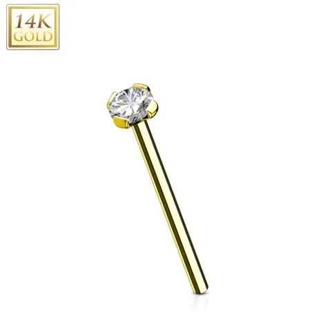 Piercing nez fishtail Or jaune 14 carats