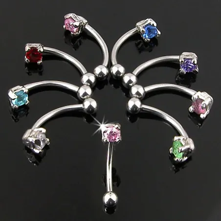 Piercing arcade Pierre CZ Ronde - Bijou Piercing pour Arcade