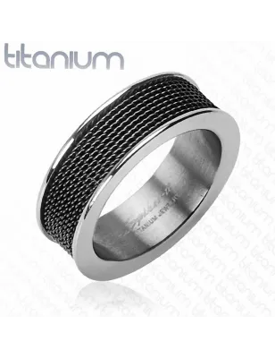 Bague titane homme screen