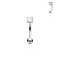 Piercing arcade zircon rond blanc