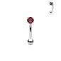 Piercing arcade zircon rond rouge