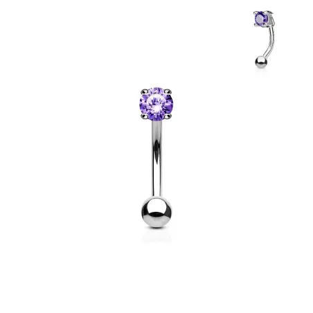 Piercing arcade zircon rond tanzanite