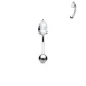 Piercing arcade zircon larme blanche