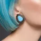 Piercing tunnel larme turquoise