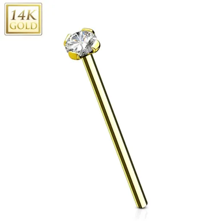 Piercing nez fishtail 16 mm Or jaune 14 carats