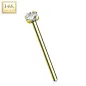 Piercing nez fishtail 16 mm Or jaune 14 carats