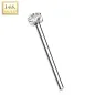 Piercing nez fishtail 16 mm Or blanc 14 carats