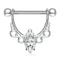 Piercing téton pendentif poire filigrane infini