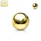 Boule de remplacement pour piercing en or jaune 14 carats