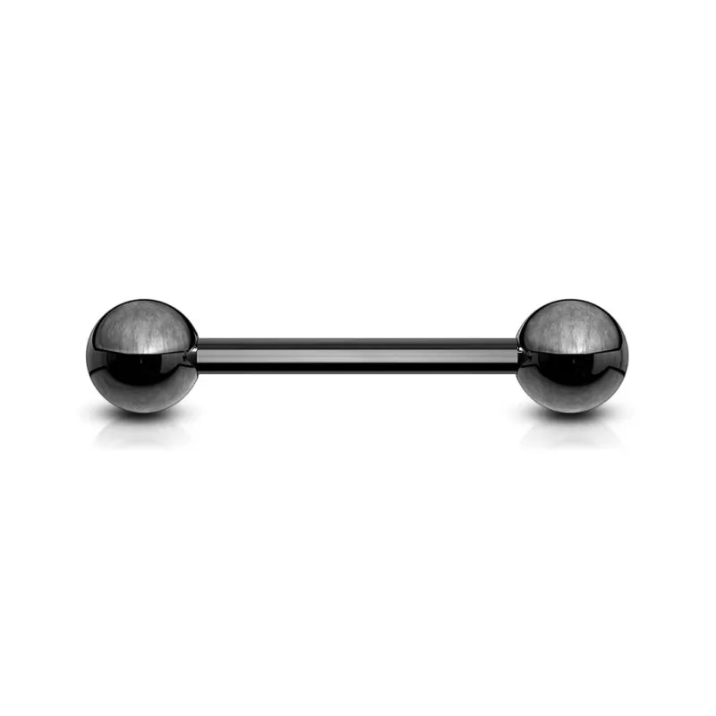 Piercing Barbell Titane anodisé noir