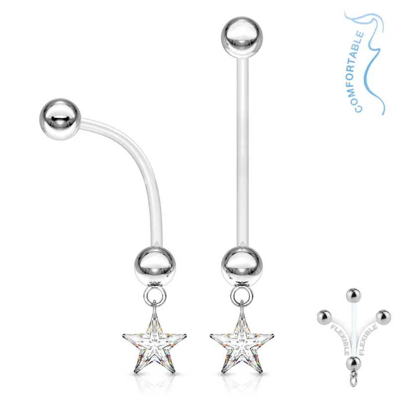 Piercing nombril de grossesse Etoile