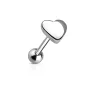 Piercing langue Coeur en acier chirurgical