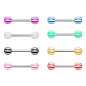 Lot de 8 piercing langue candy