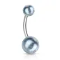 Piercing nombril Boules Acrylique Perlées