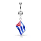 Piercing nombril Drapeau Cuba