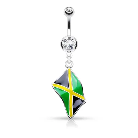 Piercing nombril Drapeau Jamaïque