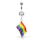 Piercing nombril Drapeau Gay