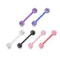 Lot de 6 piercing langue bioflex glitter