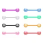 Lot de 8 piercing langue Bioflex candy