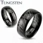 Bague Tungstène "Lord Of The Ring" Noire