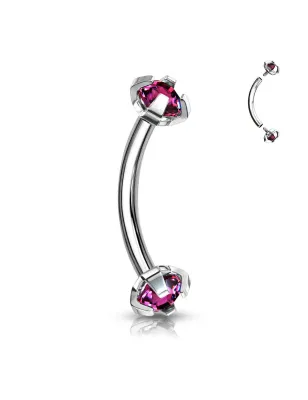 Piercing arcade Strass Acier Chirurgical