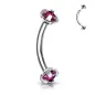 Piercing arcade Strass Acier Chirurgical