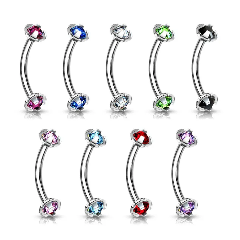 Piercing arcade Strass Acier Chirurgical