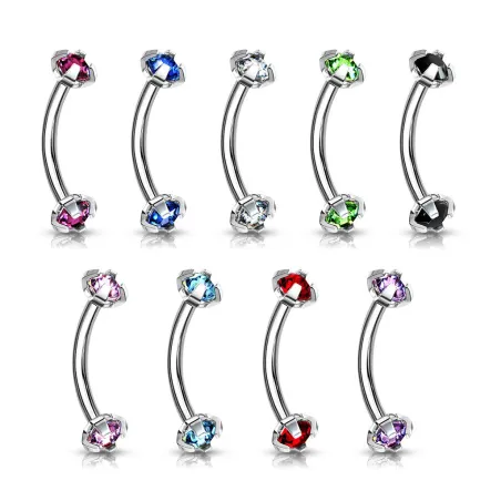 Piercing arcade Strass Acier Chirurgical