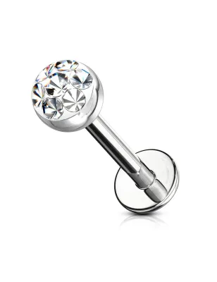 Piercing oreille Labret Monroe Crystal Autrichien