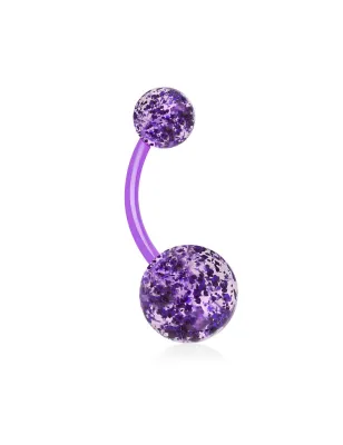 Piercing nombril BioFlex Boules Ultra Glitter