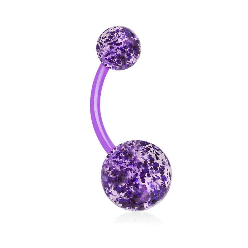 Piercing nombril BioFlex Boules Ultra Glitter