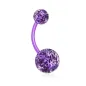 Piercing nombril BioFlex Boules Ultra Glitter