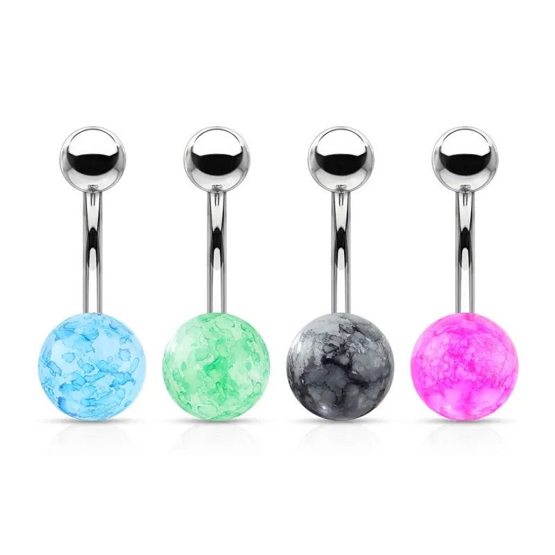 Piercing nombril Boule Acrylique Fausse Pierre