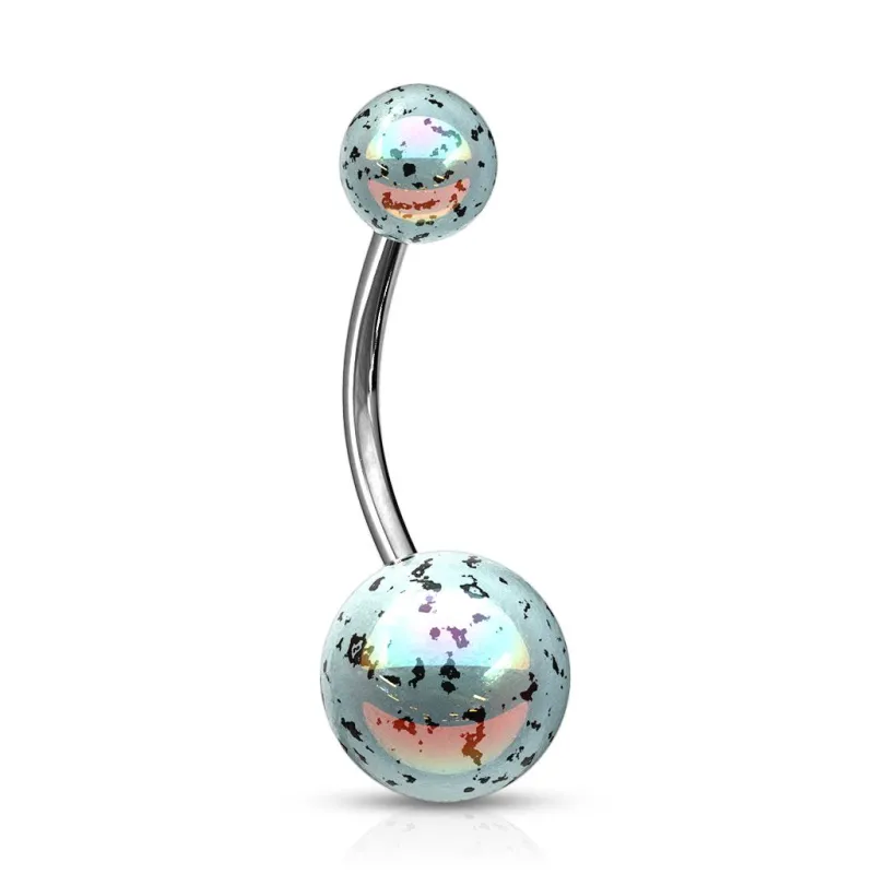 Piercing nombril boules tâches