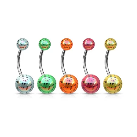 Piercing nombril boules tâches