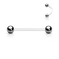 Piercing Barbell Surface Bioplast Boules Acier 