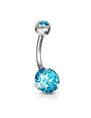 Piercing nombril pierre zircon