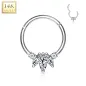 Piercing oreille anneau en or blanc 14 carats septum daith