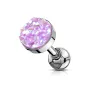 Piercing oreille cartilage hélix druse violet clair