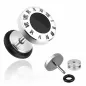 Piercing oreille faux plug chiffres romains