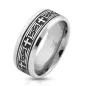 Bague homme acier croix celtiques