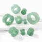 Piercing tunnel oreille en pierre quartz aventurine verte