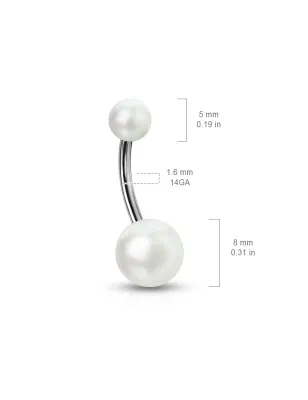 Piercing nombril Imitation Perles