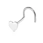 Piercing nez Argent 925/1000 Coeur