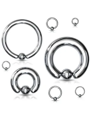 Piercing oreille téton anneau Captif